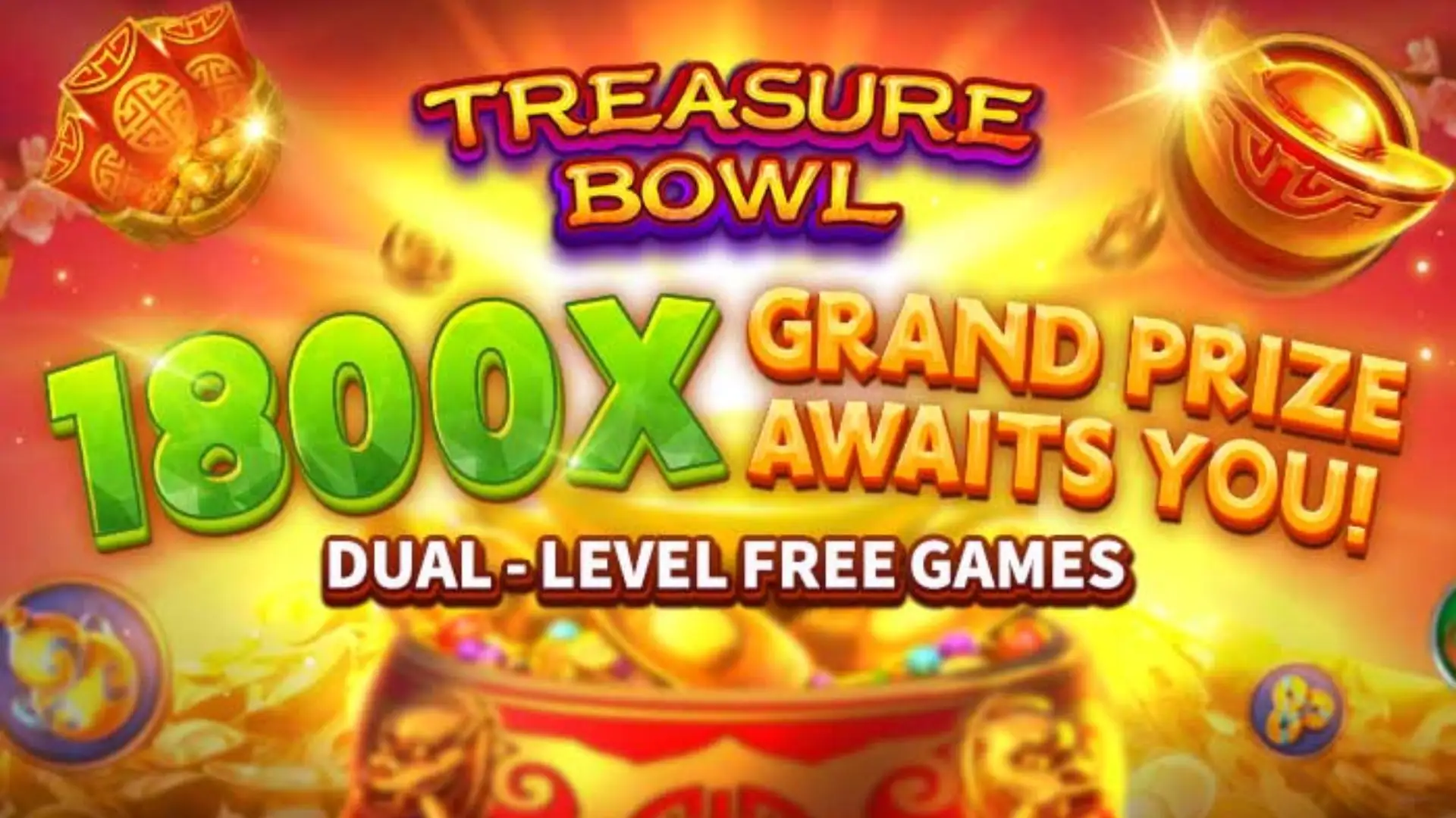 Multiplicadores Treasure Bowl jdb808 - 7777x Máximo com Tigela Dourada